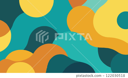 Colorful Abstract Shapes with Dots Colorful Abstract Shapes with Dots 122030518