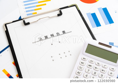 帶有財務報告和圖表的商業形象 122030560