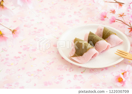 櫻餅和櫻花自由空間 122030709
