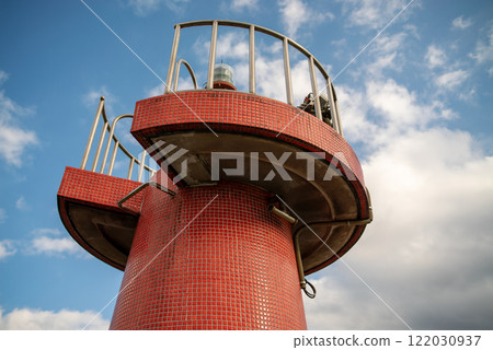 紅色燈塔 下關 外濱町防波堤燈塔 122030937