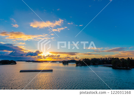 Dawn at Matsushima, one of Japan's three most scenic spots (wide angle) Dawn at Matsushima, one of Japan's three most scenic spots (wide angle) 122031168