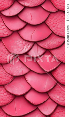 Vibrant Pink Scales Texture Background 122032384
