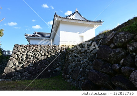 Kameyama Castle southeast corner stone wall and Tamon Tower 122032786