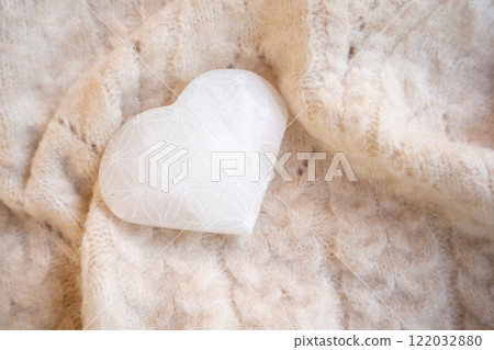 heart made of stone crystal with flower of life pattern on cozy blanket heart made of stone crystal with flower of life pattern on cozy blanket 122032880