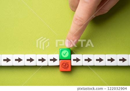 Replace confusion with correct and verified element. Verified information, verified licensed product. Concept of performing the work and eliminating any errors or malfunctions. 122032904