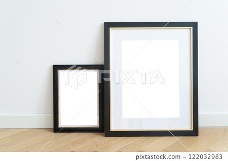 Seasonal Decor A Cozy Setting Featuring Charming Empty Frames Seasonal Decor A Cozy Setting Featuring Charming Empty Frames 122032983