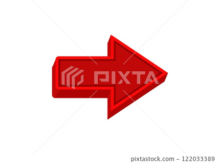 Bold red arrow pointing right design Bold red arrow pointing right design 122033389