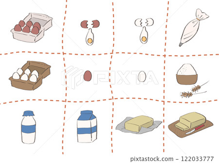 製作甜點的材料 122033777