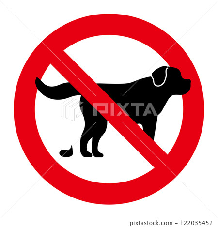 A sign prohibiting pet droppings 122035452