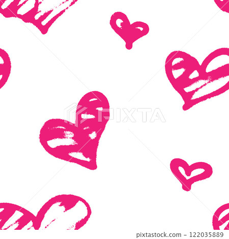 Seamless pattern of sprayed graffiti hearts. Vector illustration for your design Seamless pattern of sprayed graffiti hearts. Vector illustration for your design 122035889