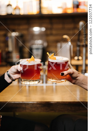Cheers with crafted cocktails, a celebration of mixology and vibrant bar culture moments Cheers with crafted cocktails, a celebration of mixology and vibrant bar culture moments 122037734