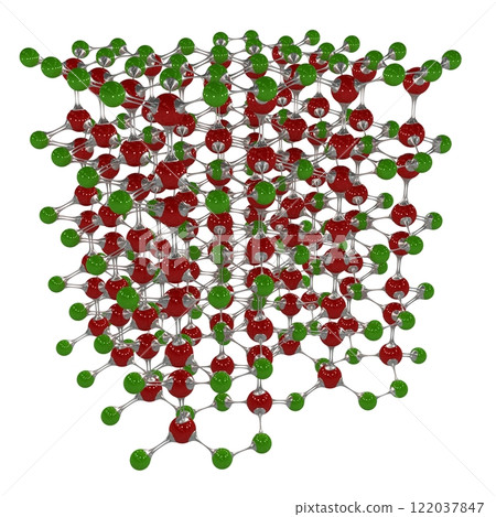 molecule, molecular lattice, 3D illustration molecule, molecular lattice, 3D illustration 122037847
