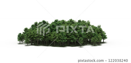 group of trees isolated on a transparent background, big trees in the forest, 3D illustration, cg render group of trees isolated on a transparent background, big trees in the forest, 3D illustration, cg render 122038240