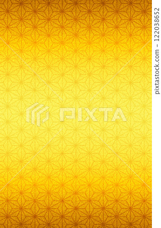 麻葉圖案浮雕金色折疊屏風背景（黃金）水平圖案漸層垂直影像 122038652