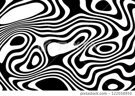 Abstract black and white seamless pattern. Eps 10 122038950