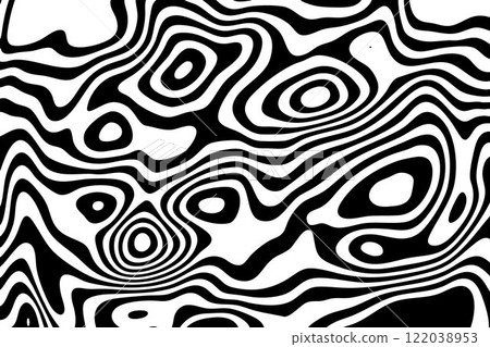 Abstract black doodles, curls, maze. Vector background. Eps 10 122038953