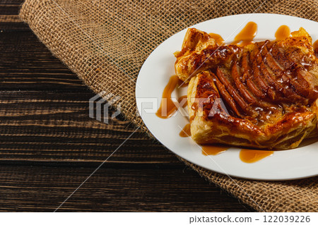 Night sky in Lviv with clouds obscuring the incomplete moon 122039226