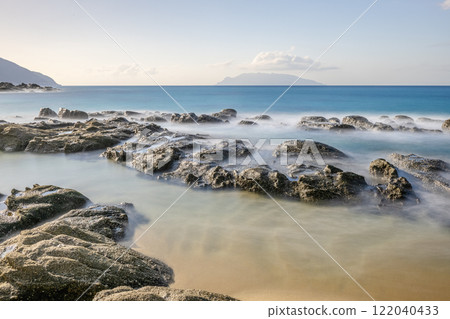 Yakushima Offshore Alps Sea and Coast (December) Spectacular view of Nagata Coast, sea turtle nesting site 122040433