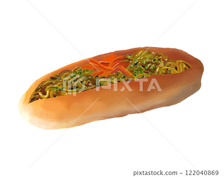Yakisoba bread Yakisoba bread 122040869
