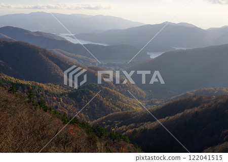 Fukushima mountains as seen from Shirafu Pass Fukushima mountains as seen from Shirafu Pass 122041515