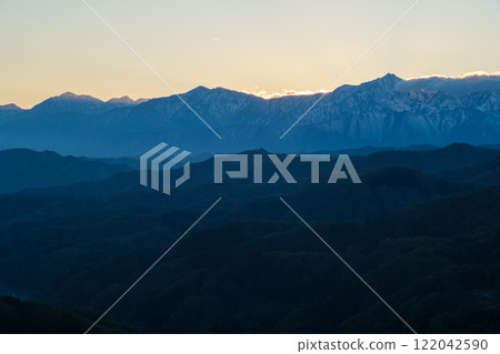 Afterglow of the Northern Alps 122042590