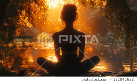 Meditation in the Morning Sun 122042658