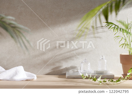 Natural beige background with a warm ambience. 122042795
