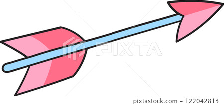 Cupids Love Arrow in Pink and Blue Minimalist Design Cupids Love Arrow in Pink and Blue Minimalist Design 122042813