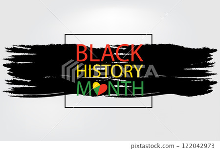 Black History Month Stylish Design 122042973