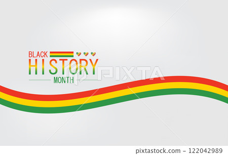 Black History Month Stylish Design Black History Month Stylish Design 122042989