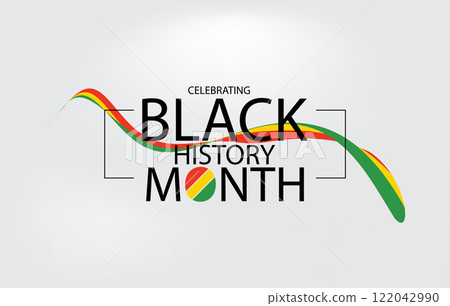 Black History Month Stylish Design Black History Month Stylish Design 122042990