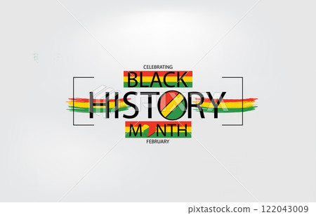 Black History Month Stylish Design 122043009