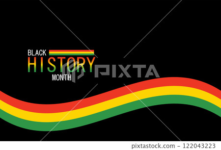Black History Month Stylish Design 122043223