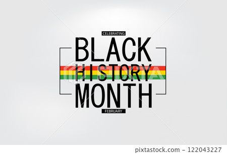 Black History Month Stylish Design 122043227