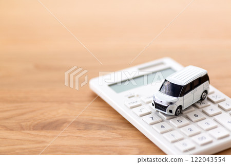 汽車和計算器 汽車和計算器 122043554