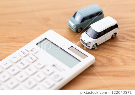 汽車和計算器 汽車和計算器 122043571
