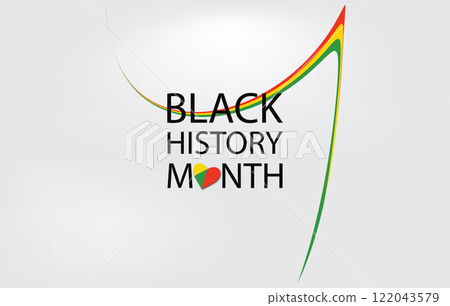 Black History Month Beautiful And Stylish Design Black History Month Beautiful And Stylish Design 122043579