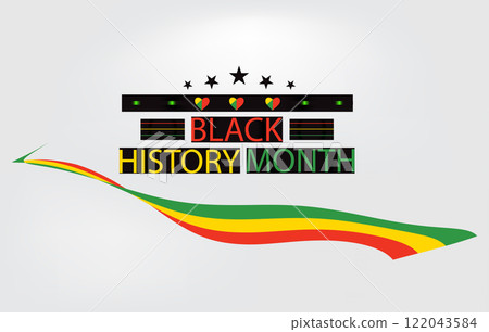 Black History Month Beautiful And Stylish Design Black History Month Beautiful And Stylish Design 122043584