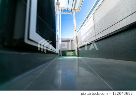 Repairing a damaged balcony Repairing a damaged balcony 122043692