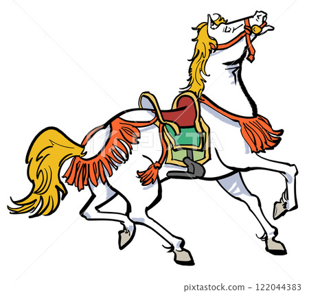 Ema-style horse 122044383