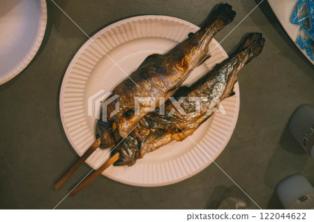 露營用烤魚串 122044622