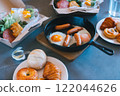 Homemade breakfast for two 122044626