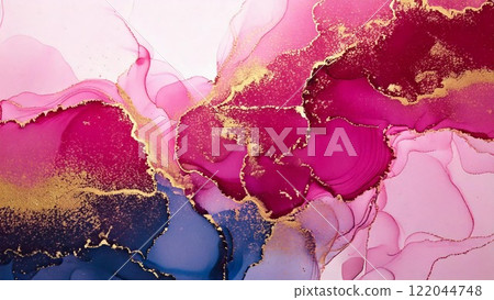 奢華水彩風格背景插畫酒精墨水藝術傳單/網頁/影片背景素材16:9尺寸 奢華水彩風格背景插畫酒精墨水藝術傳單/網頁/影片背景素材16:9尺寸 122044748