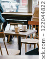 Mug on a table in a cafe 122044822