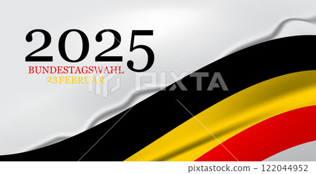 Bundestagswahl 23 februar 2025 Design 122044952