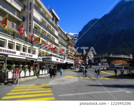 Switzerland Grindelwald diorama style Switzerland Grindelwald diorama style 122045206