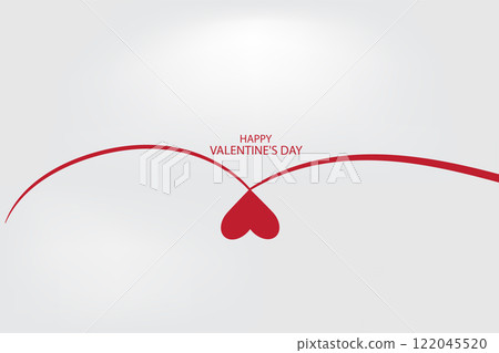 A Festive Valentine's Day Beautiful Design 122045520