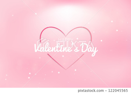 A Festive Valentine's Day Beautiful Design 122045565