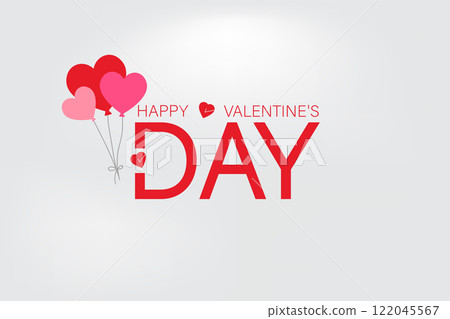 A Festive Valentine's Day Beautiful Design 122045567