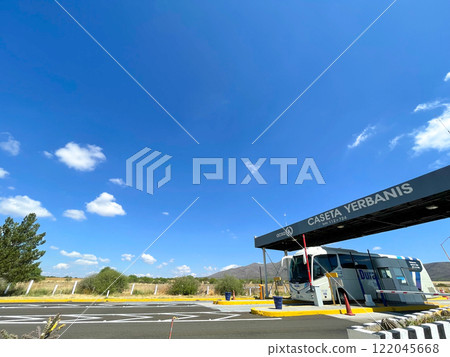 Highway toll booth in Yerbañez, Durango, Mexico 122045668
